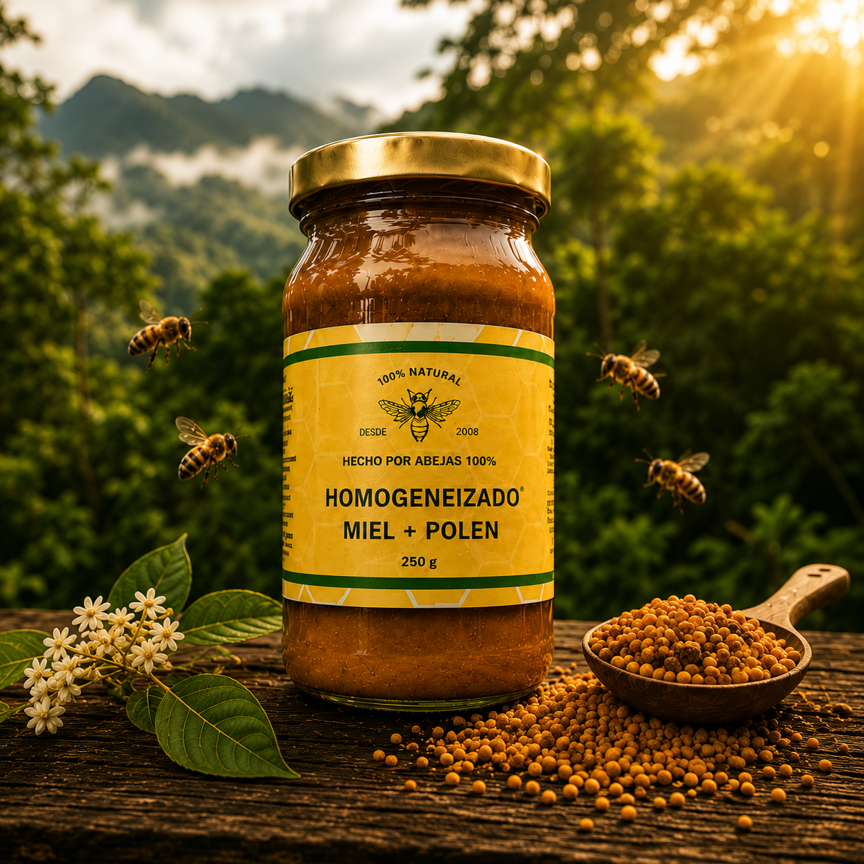 ENERGÍA REAL: Miel y polen + Guía de protocolos de uso 🎁